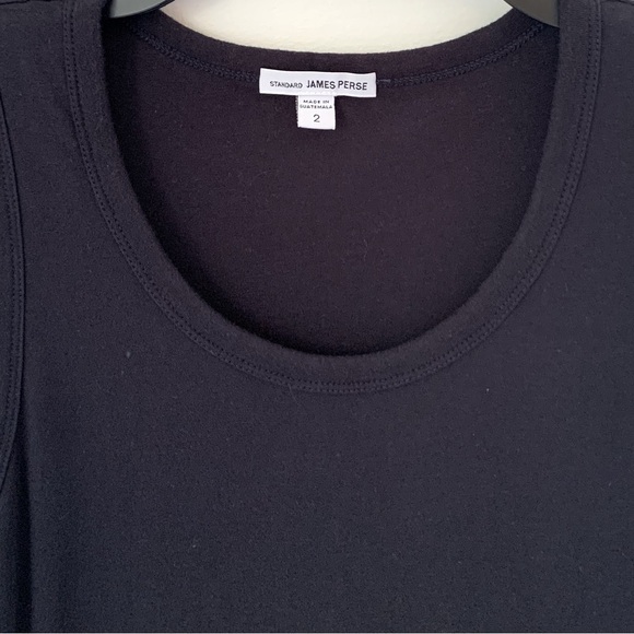 James Perse Blouson Back High Low Tank Dress 2 - Picture 9 of 11